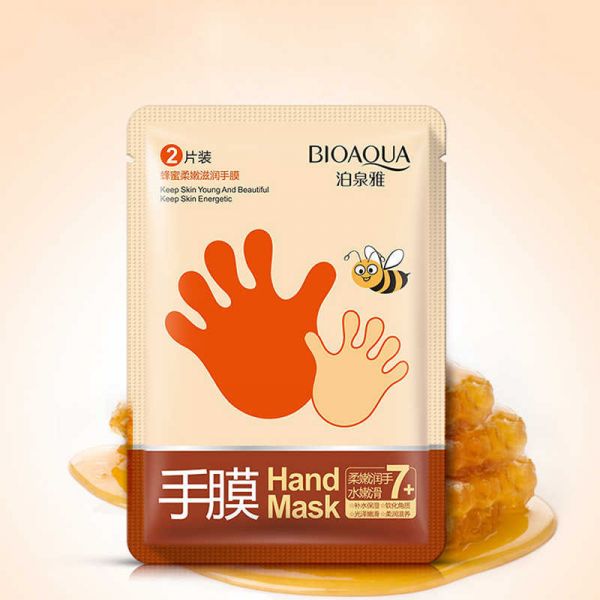 Moisturizing mask-gloves for hands with honey extract Bioaqua Hand Mask 35g